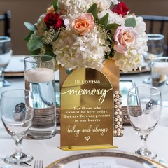 Acrylic Wedding Sign, Bridal Shower Decorations, In Loving Memory Sign for Cerem