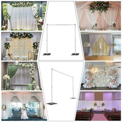 Double Layer Adjustable Crossbar and Hangers for use with Pipe and Drape Kit,…