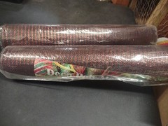 2 Rolls Deco Mesh 21″ Genuine Craig Bachman 30Ft Metallic Copper & Chocolate