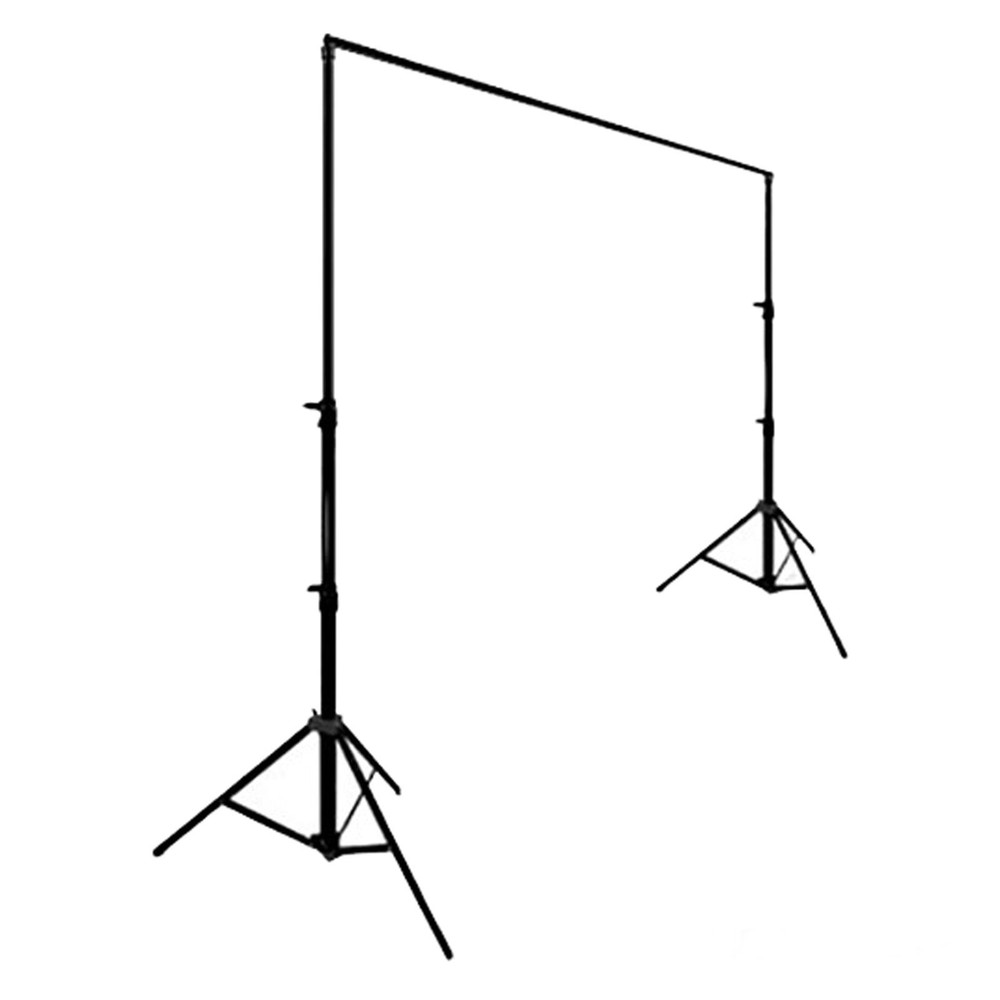 10 ft x 10 ft BLACK Photography Backdrop Stand Kit Studio Photo Background Party