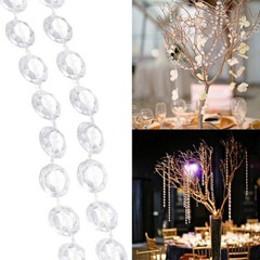 10M for acrylic Bead Curtains Garland Diamond Strand for crystal Wedding Party