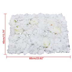 23″ x 15″ Silk Artificial Hydrangea Flower Wall Panels Wedding Decoration 6Pcs