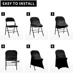 High Stretch Spandex Folding Chair Covers Wedding Party Banquet Events New