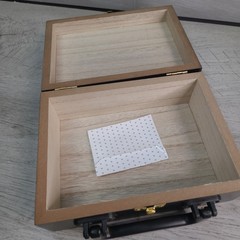 Ring Security Cute Funny Wooden Briefcase Box For Wedding Marriage Ceremony