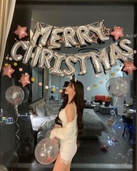 [52 PCS] 16″ Foil Silver Letter Balloons 2 Sets of A-Z, Mylar Aluminum Hangin…