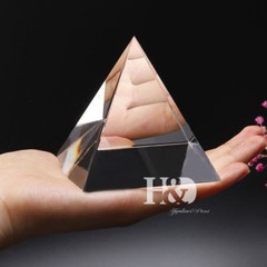Egyptian Natural Clear Crystal Quartz Pyramid Home Decoration Decor 3.1×3.1inch