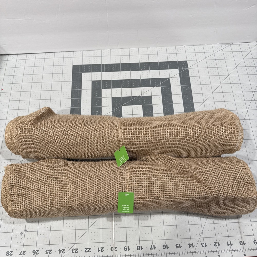 BURLAP Decoration Lot of 2 Wedding DECOR Farm Country Themed Runner Bows RUSTIC