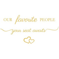 Watersay 3 Pcs Wedding Seating Chart Decal Stickers DIY Our Favorite People Y…