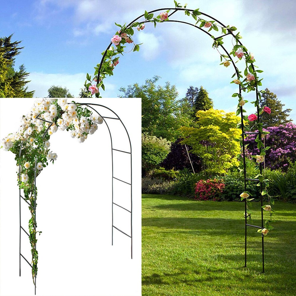Wedding Garden Arch Arbor Trellis Archway for Climbing Plants Rack Outdoor Lawn