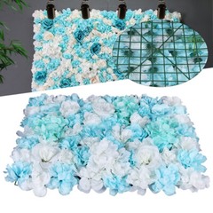 12PCS Wedding Valentine’s Backdrop Decor Artificial Silk Rose Flower Wall Panels