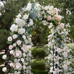 Metal Garden Arbor Arches Trellis for Wedding Party Rose Climbing Plant Outdoor