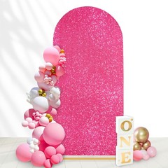 Arch Backdrop Cover 6.6FT Gold Sequin Covers Wedding Spandex Fitted Arch Covers