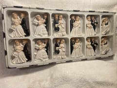 Wedding Magnets Decor Bride Groom Mr Mrs Lot of 12 New In Box