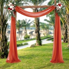 Outdoor Backdrop Curtain Densed Elastic Wedding Arch Drapes Photo Photography 2f