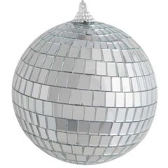 4 pcs 4″ Silver Glass Hanging Disco Mirror Balls Party Wedding Decorations SALE
