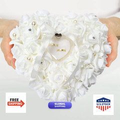 Topincn Wedding Pillow Eemoon Flor Girl Basket White Wedding Pillow Romantic