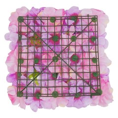 6X Artificial Flower Walls Silk Rose Hydrangea Floral Panels for Wedding 15*15in