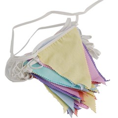 Soft Cotton Bunting Banner With 36 Triangle Flags For Any Event 10M/33 Ft