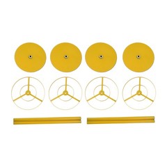4Pcs Wedding Flower Stands Gold Tabletop Metal Flower Stand for Wedding,Party