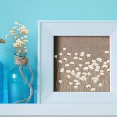 200 Pcs Natural Dry Flowers White Mini Dried Star Daisy Floral
