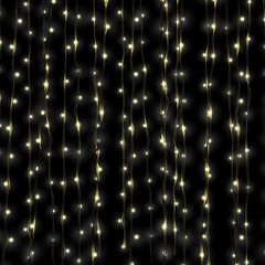 10 ft x 20 ft WARM WHITE LED Curtain String LIGHTS Party Events Home Decorations