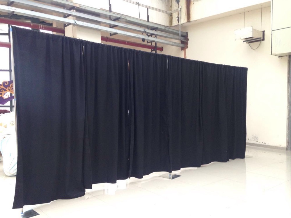 ADJUSTABLE QUICK BACKDROP KIT 8 FT TALL x 10 FT- 50 FT WIDE PIPE WITHOUT DRAPE
