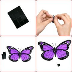 AQUEENLY Monarch Butterfly Decorations Purple Butterflies for Crafts Premium