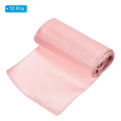 10Pcs 7″x108″ Satin Chair Sashes Ties Chair Bows Decorative Ribbon Rose Gold