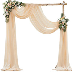 H 6/10m Chiffon Fabric Curtains Wedding Bow Ceremony Reception Party Stage