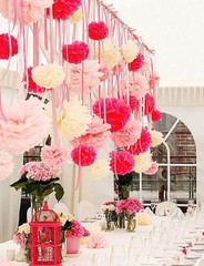 10PC Tissue Paper Pom Poms Flower Balls Wedding Decoration Party Baby Shower