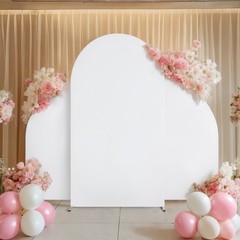 Set Of 3 Wedding Arch Cover Double Sided High Elasticity Arch Backdrop Decor