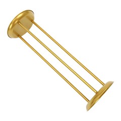 6 Pcs Columnar Gold Decorative Flower Stands Display Stand For Weddings 20*60cm