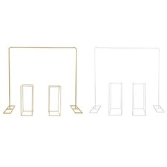 White/Gold Balloon Stand with Flower Stands Metal Wedding Stand Wedding Decor