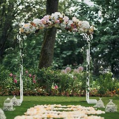 Large Steel Wedding Arch Garden Arbor Archway Gate Photography Party Backdrop