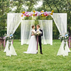 4 Post Backdrop Stand Kit School Events Markets Wedding Party Decoor 3x3x3m US
