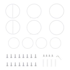 Wedding Flower Display Frame Round Arch White Metal Circle Backdrop Stand Party