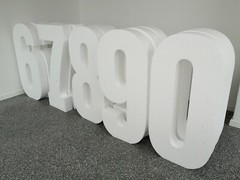 Polystyrene Number 95cm Decoration Buy Birthday Standing Anniversary Number Number