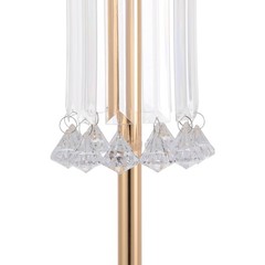 2PCS Wedding Flower Stand, 4 Tiers Flower Stand, Gold Wedding Centerpieces Stand