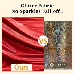 10×10 ft Red Sequin Backdrop Curtain Panels for Parties, Wrinkle Free Glitter…