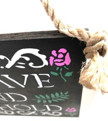 Wedding Day Wood Sign Stained Handmade TO HAVE And TO HOLD 12″Lx14″Wx.5″D NEW