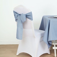 50 Polyester CHAIR SASHES Bows Ties Wedding Party Banquet Dinner Decorations