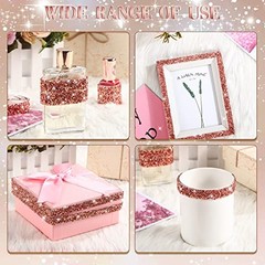 5 Rolls Rose Gold Self Adhesive Rhinestone Ribbon Basic Style Pink, Rose Gold