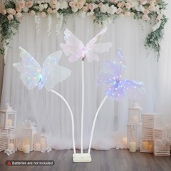 Butterfly Stand With Led Lights Artificial Butterfly Wedding Party Aisle Decor