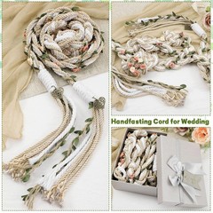 ReliThick Wedding Lasso Handfasting Cord for Wedding Ceremony Rustic Lasso La