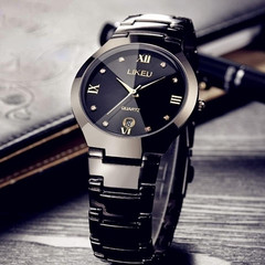 Luxurious His and Her Couple Watches Water Resistant Business Men Women Set Pair