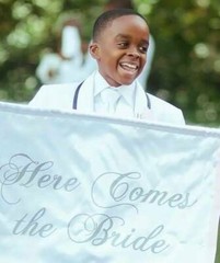 Wedding Ceremony Banner Here Comes the Bride Sign Custom Wedding Decoration