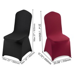 Uimoso 12-150PCS Stretch Spandex Chair Covers for Events Parties and Dining