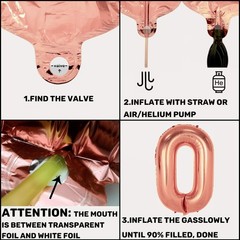 MOVINPE Rose Gold Birthday Party Decoration, Happy Birthday Banner, Rose Gold…