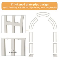 Wedding Party Arch Outdoor Garden Backdrop Stand Arbor Bridal Festival Decor USA