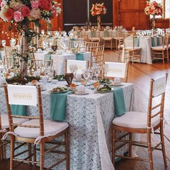 Large Reserved Seating Signs (6 Pcs) in Elegant Gold for Weddings & Receptions